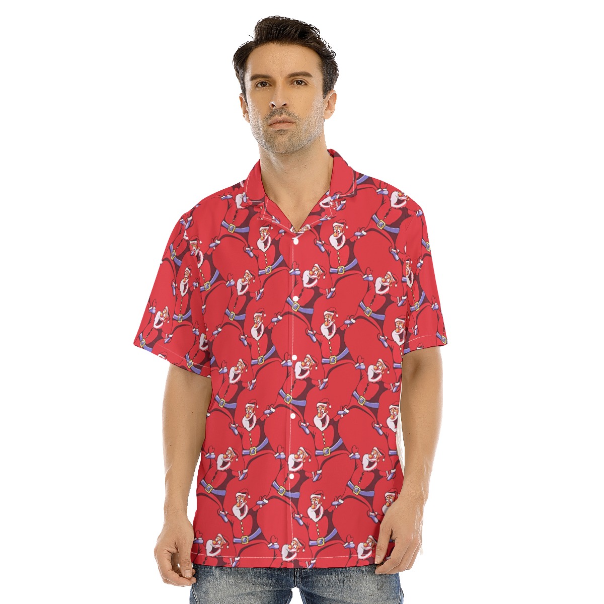 Merry Christmas Santa Red Hawaiian Shirt For Men - variant image 1