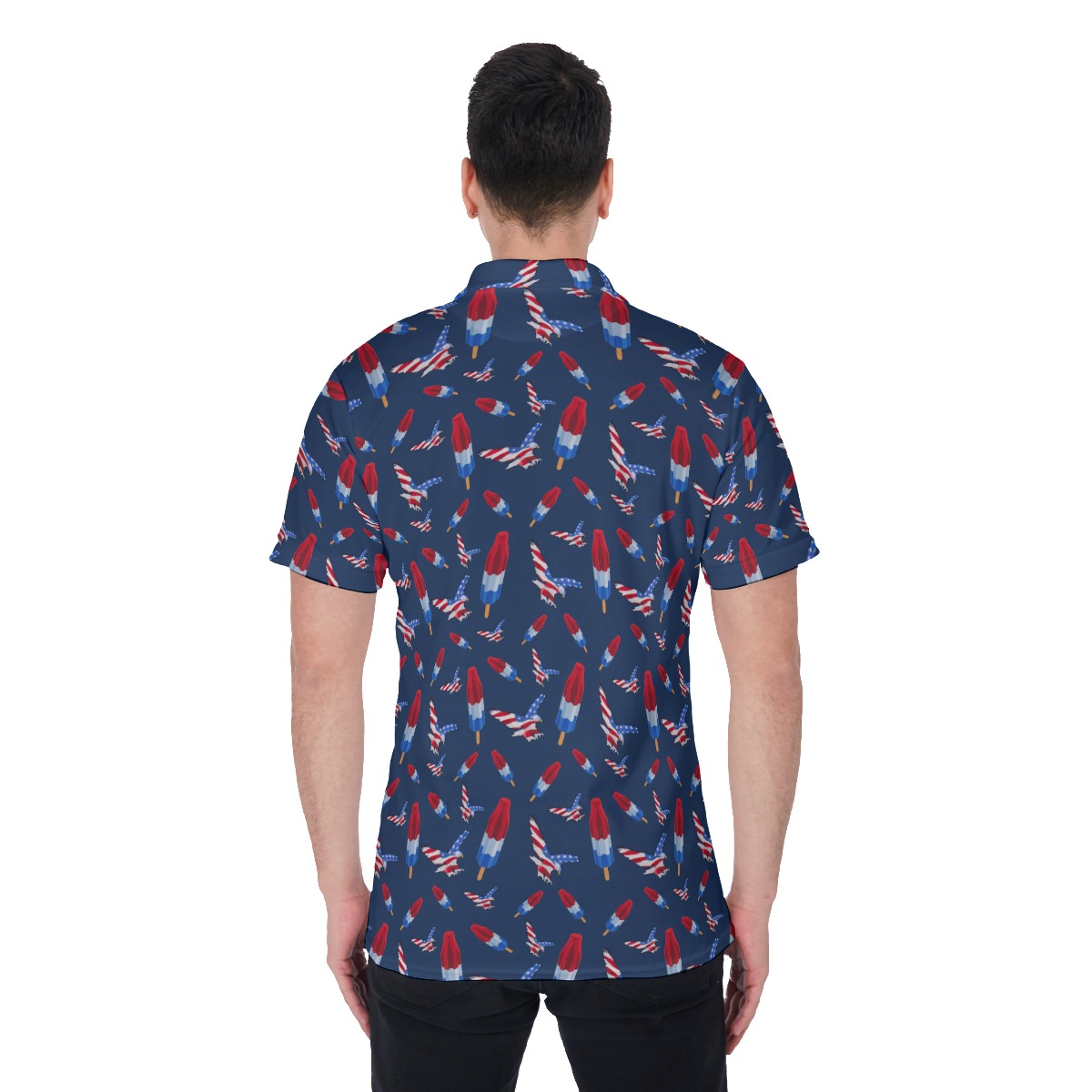 Patriotic Day Navy Men's Golf Shirt