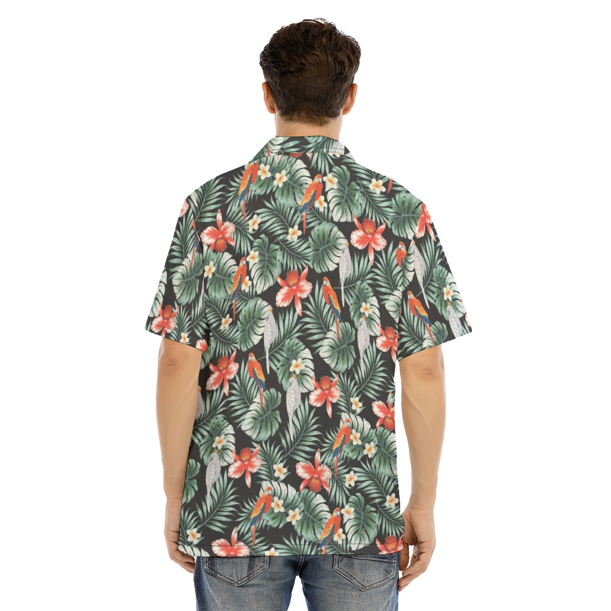 Parrot Tropical Hawaiian Shirt For Men