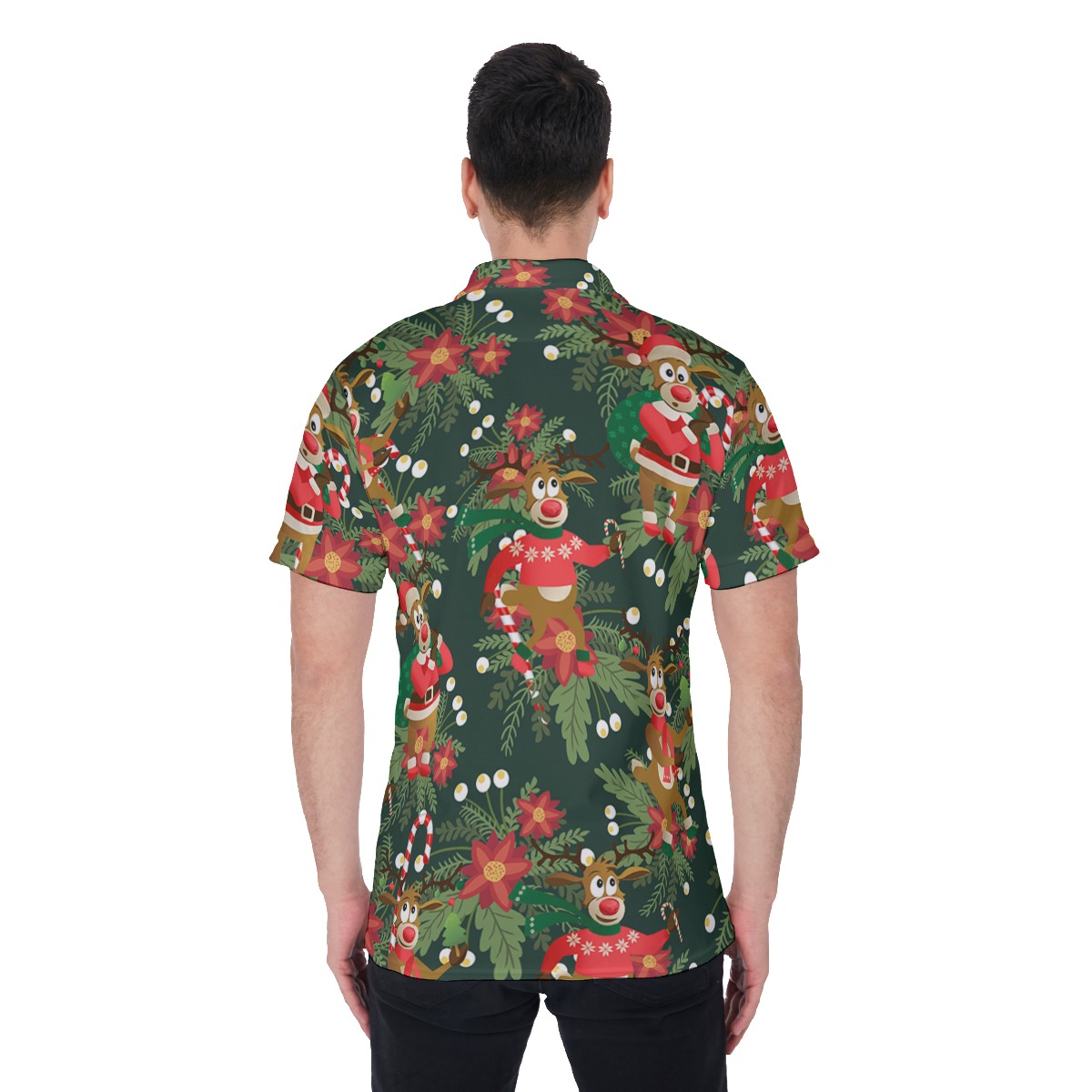 Men's Reindeer Merry Christmas Hawaiian Shirt
