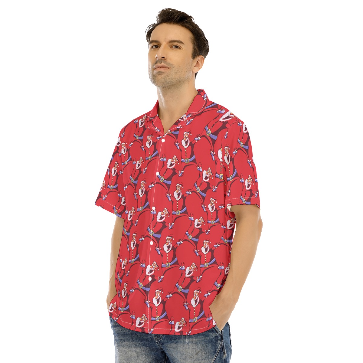 Merry Christmas Santa Red Hawaiian Shirt For Men