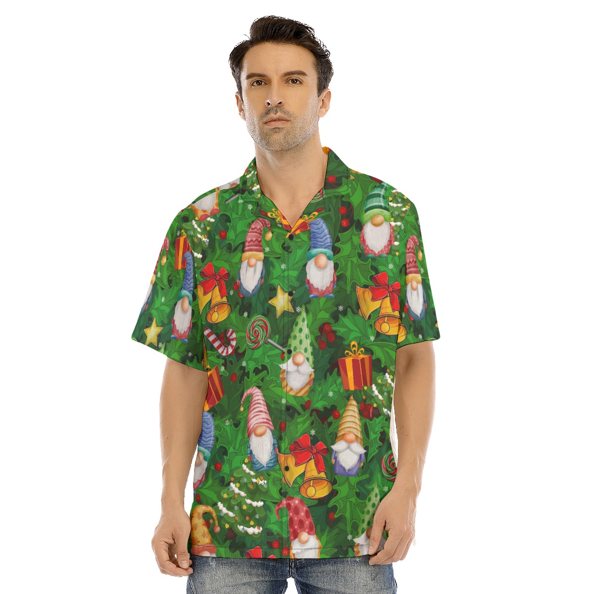 Men's Sweet Garden Gnomes Hawaiian Shirt - variant image 1
