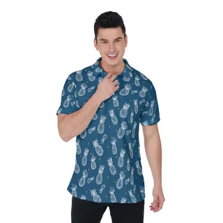 Pineapple Men's Navy Golf Shirt