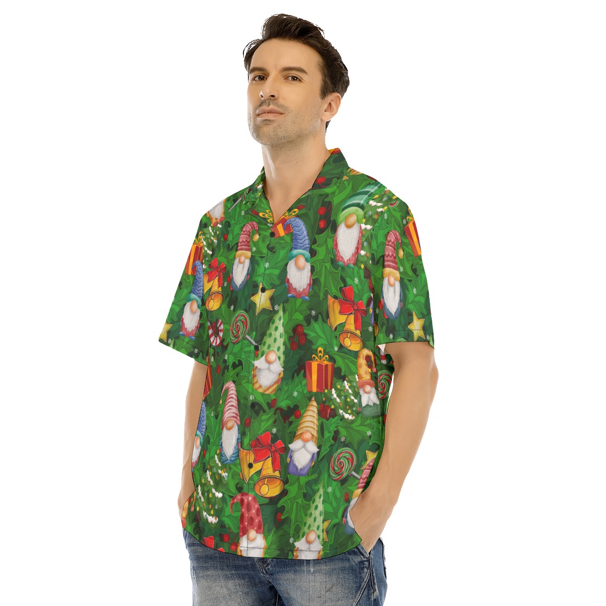 Men's Sweet Garden Gnomes Hawaiian Shirt