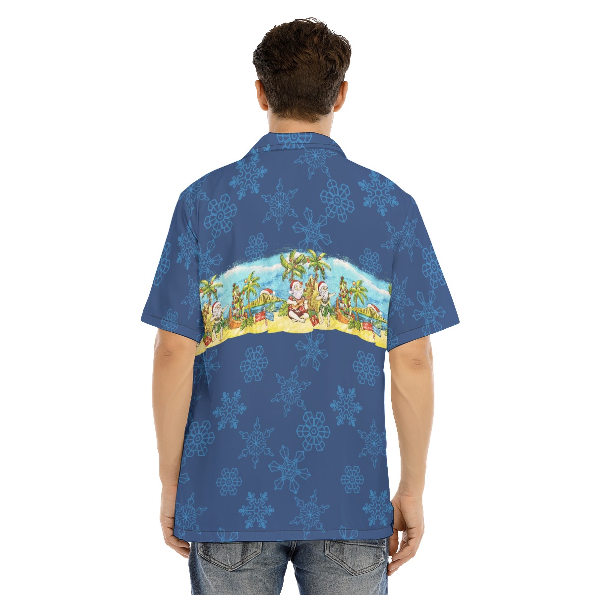 Mele Kalikamaka Santa Claus Hawaiian Shirt For Men