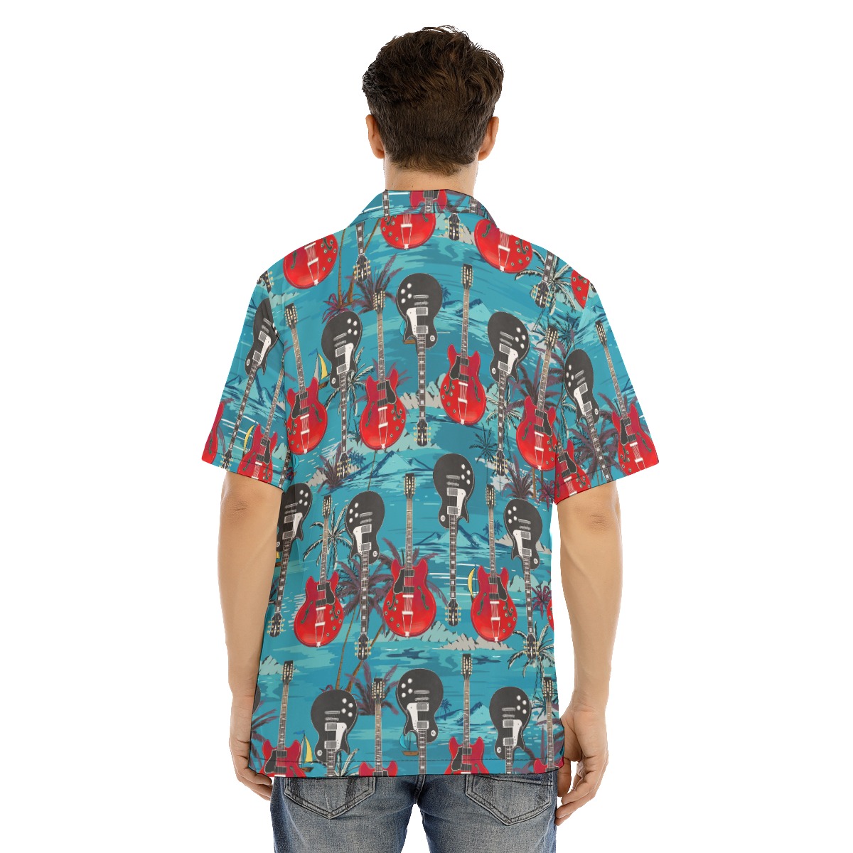 Cool Guitar Hawaiian Shirt For Men