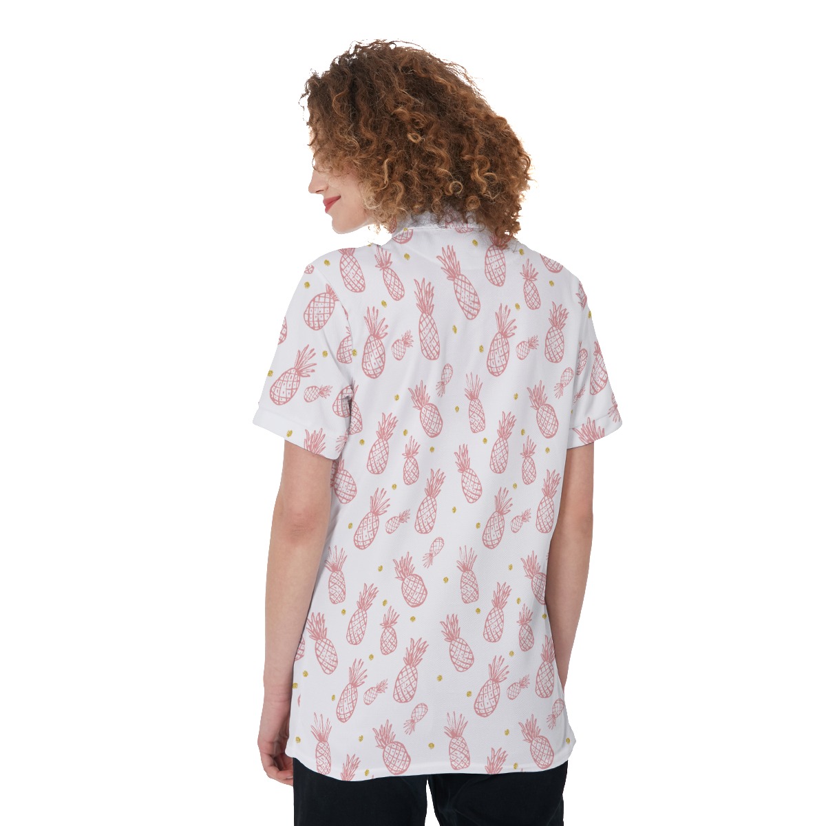 Pink Pineapple Women's Golf Shirt