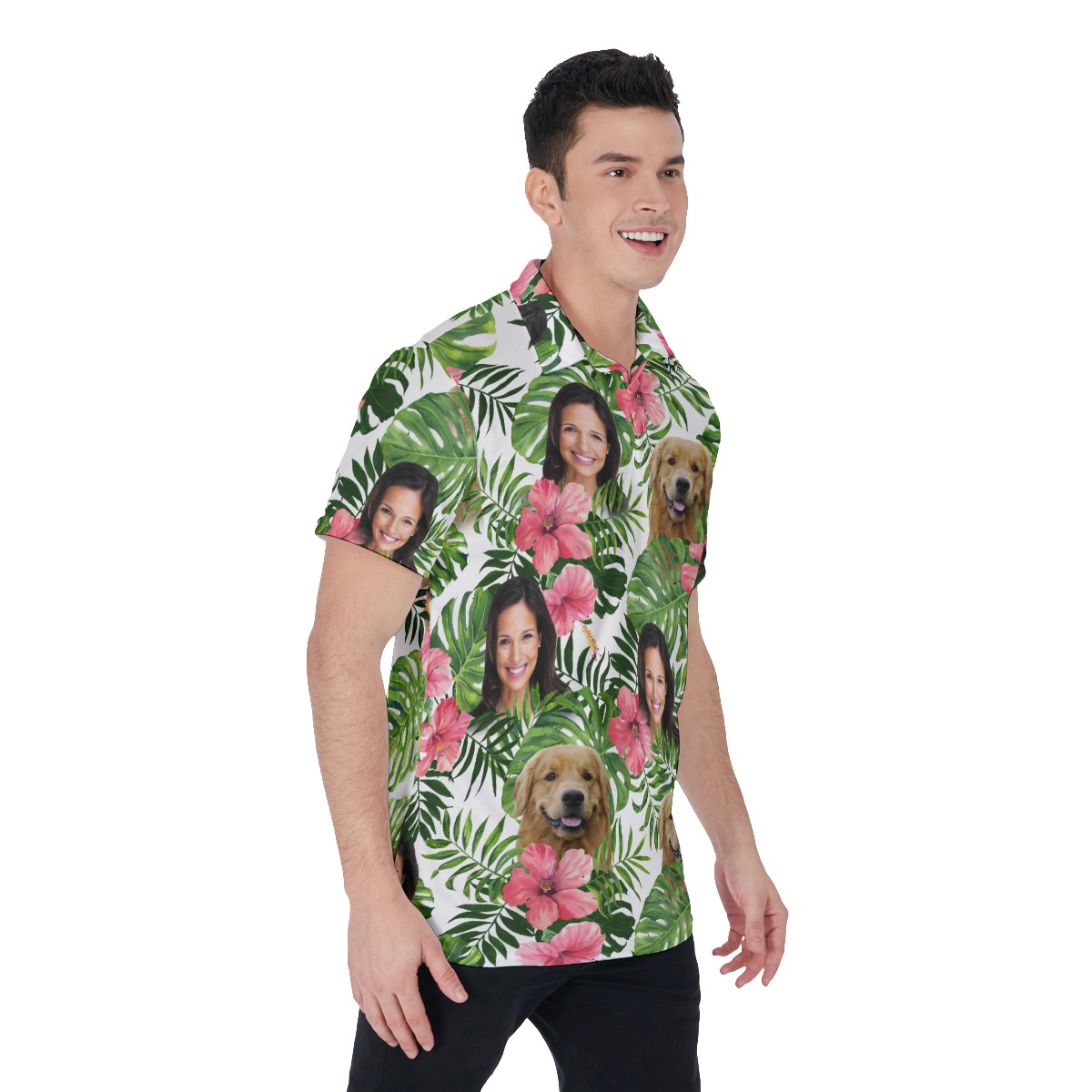 Tropical Men's Polo Shirt With 2 Faces