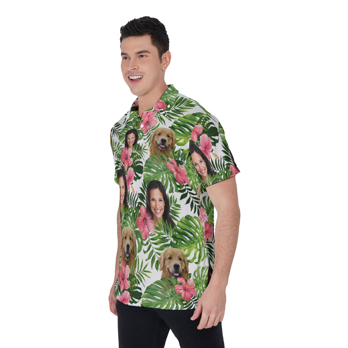 Tropical Men's Polo Shirt With 2 Faces