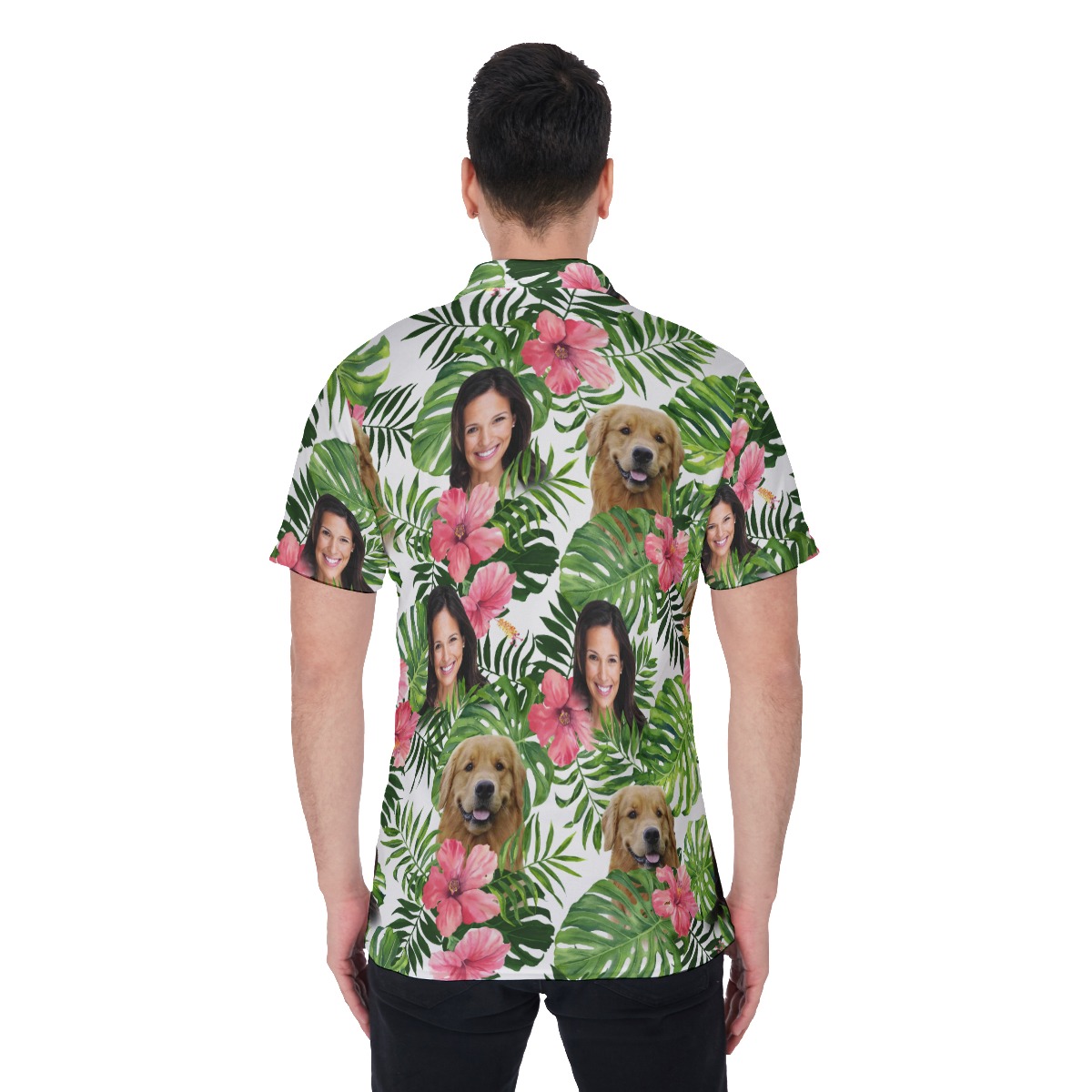 Tropical Men's Polo Shirt With 2 Faces