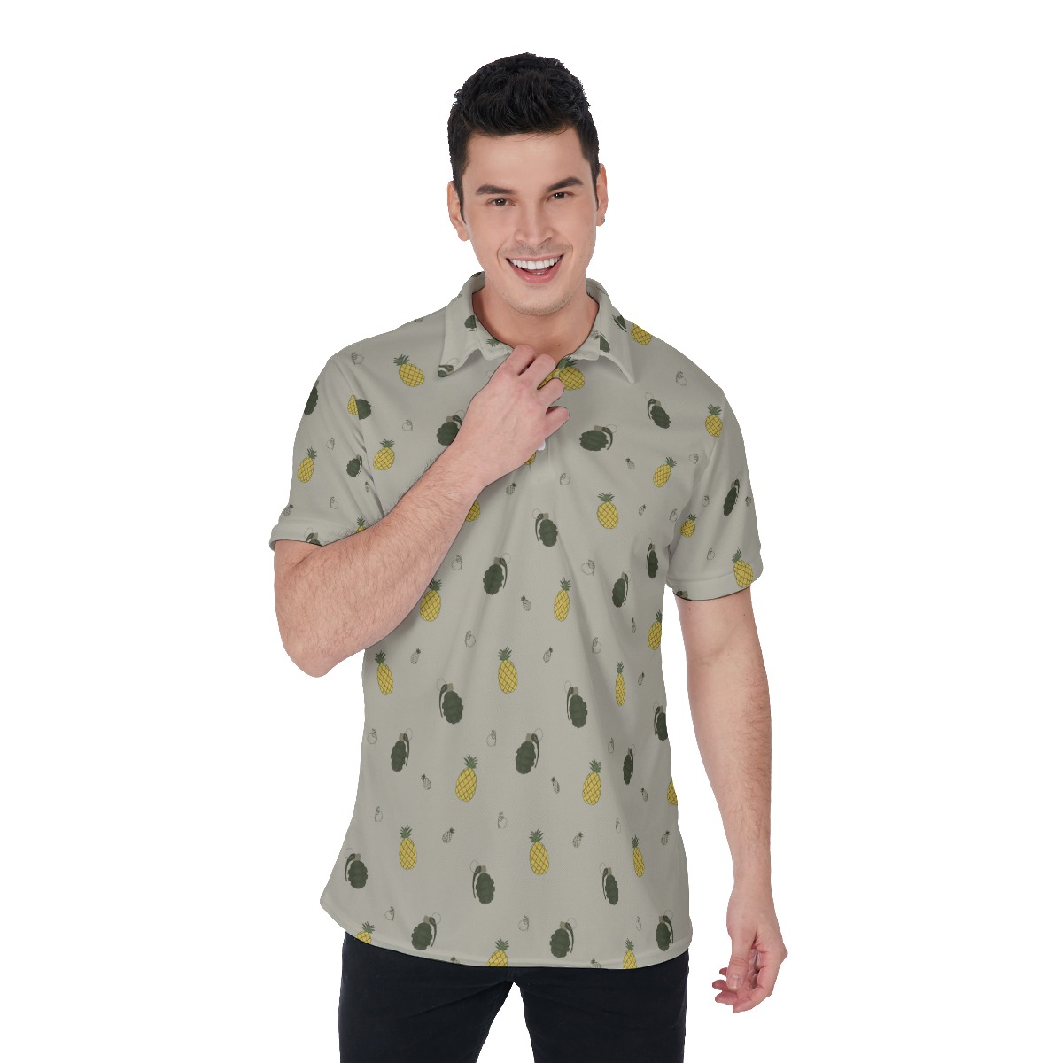 Hawaiian Fruit Men's Polo Shirt - variant image 1