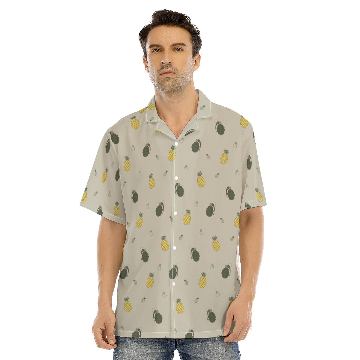 Fruit Button Up Shirt For Men - variant image 1