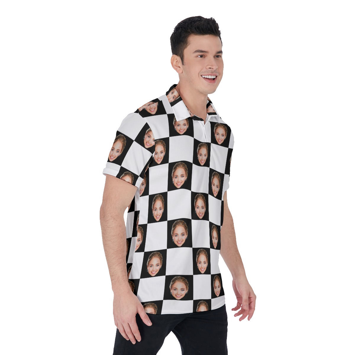 Custom Face Men's Polo Shirt