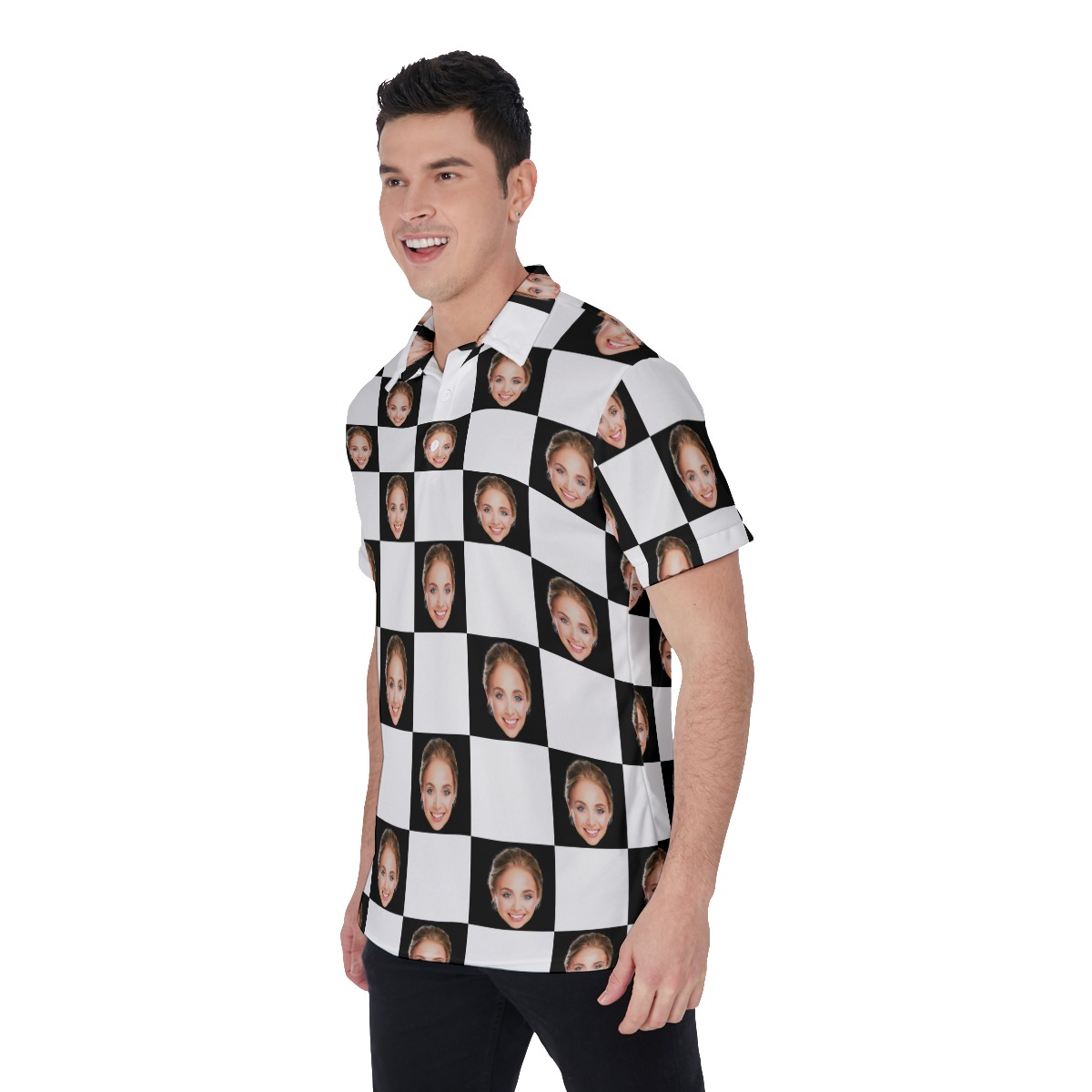 Custom Face Men's Polo Shirt