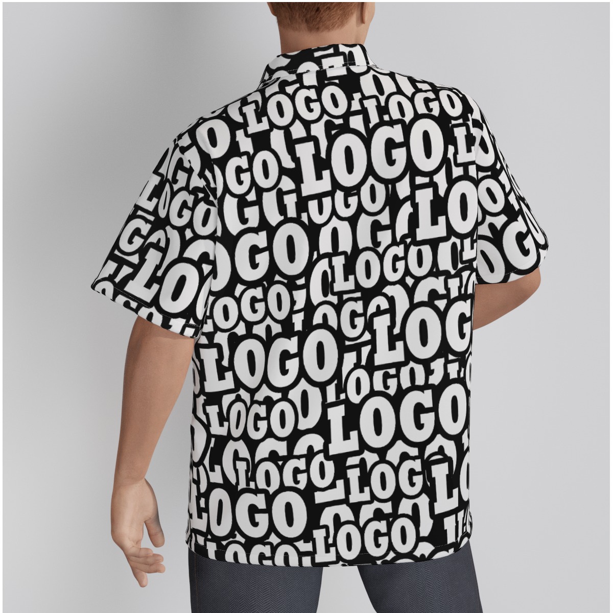 Team Hawaiian Shirt With Custom Logo