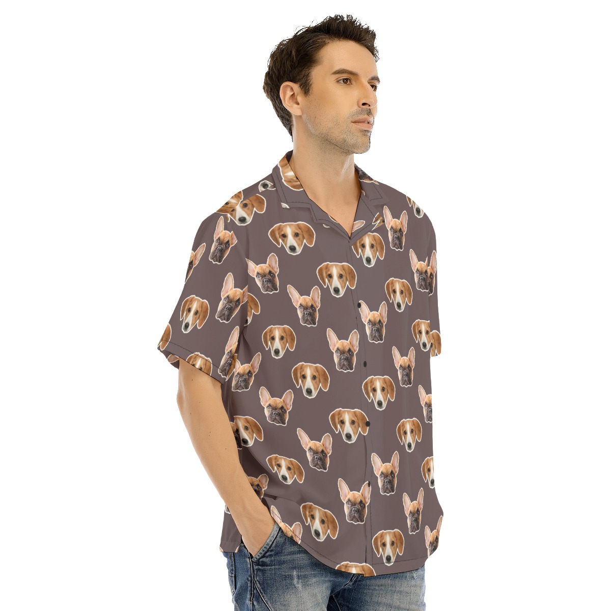 Unique Hawaiian Shirt With 2 Custom Pet Faces