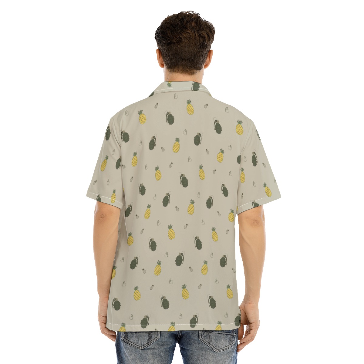 Fruit Button Up Shirt For Men