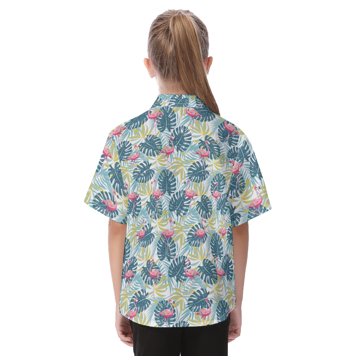 Cute Flamingo Tropical Aloha Kid's Shirt