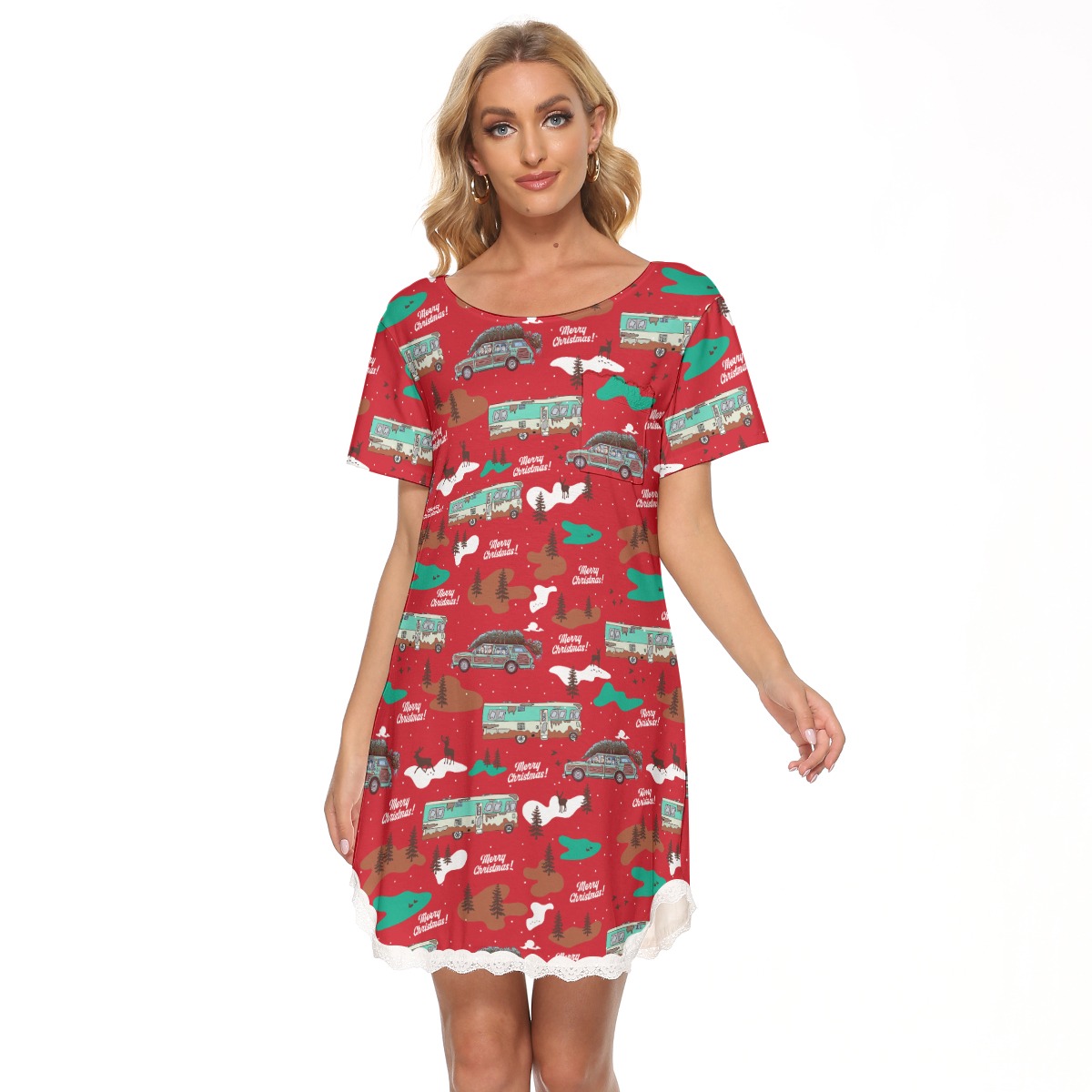 National Lampoons Hawaiian Dress With Lace - variant image 1