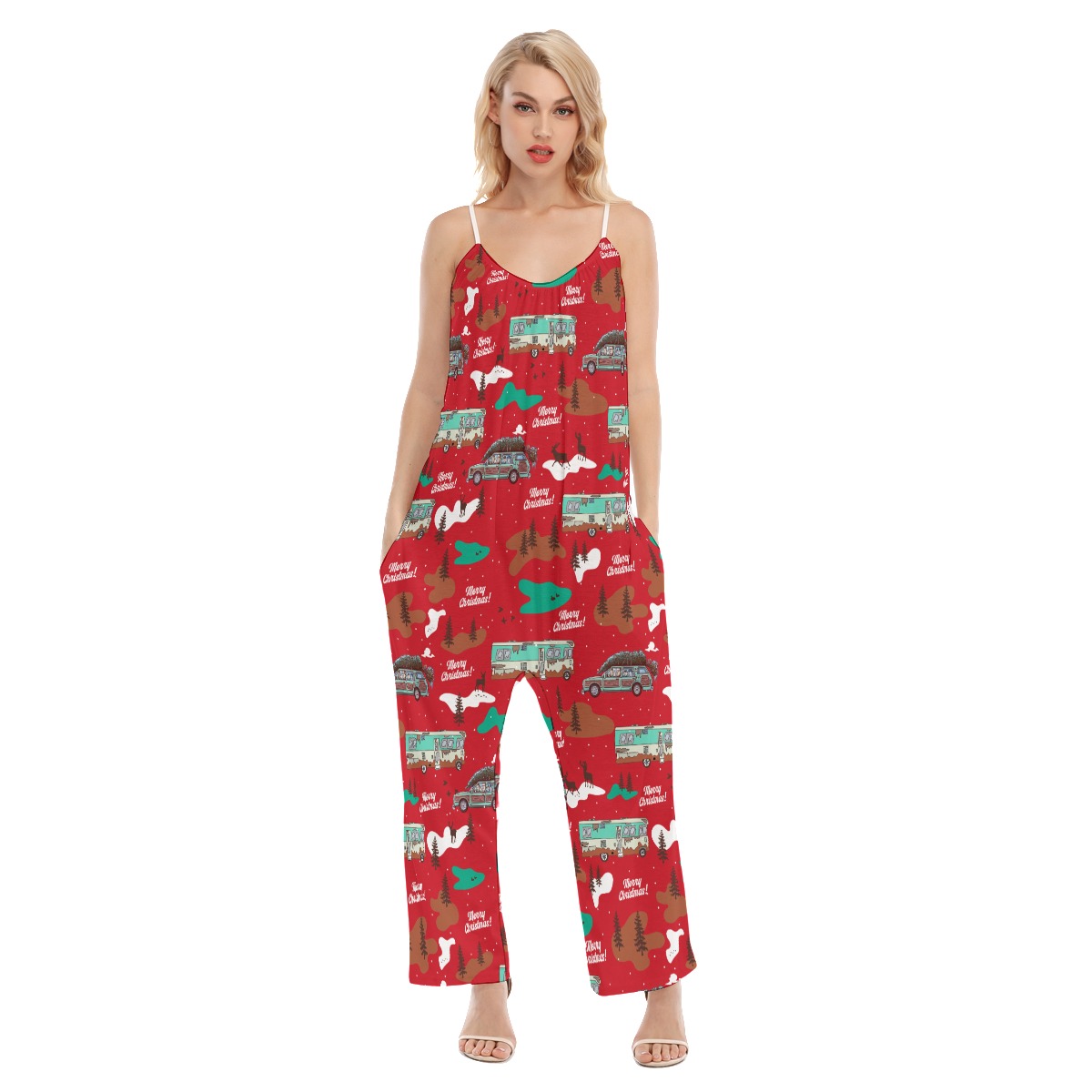 Women's Lampoon Christmas Vacation Hawaiian Jumpsuit - variant image 1