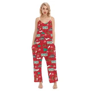 Women's Lampoon Christmas Vacation Hawaiian Jumpsuit