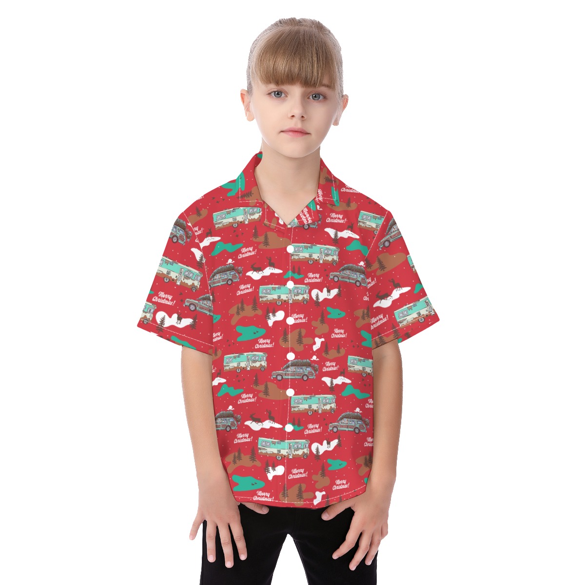 National Lampoons Christmas Vacation Hawaiian Shirt For Kids - variant image 1