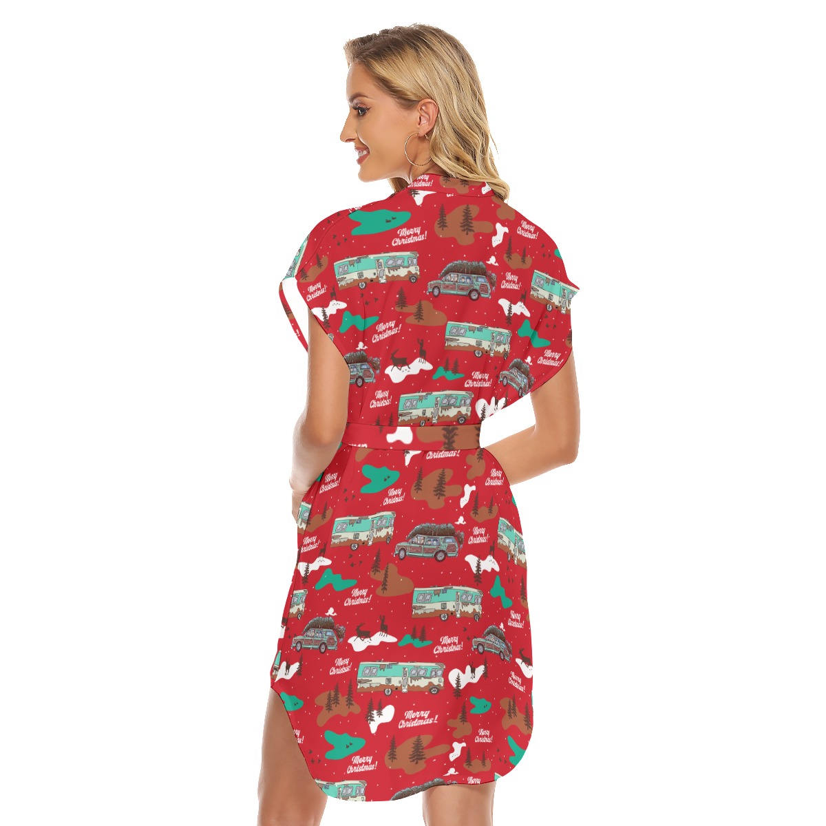 National Lampoons Hawaiian Dress With Tie