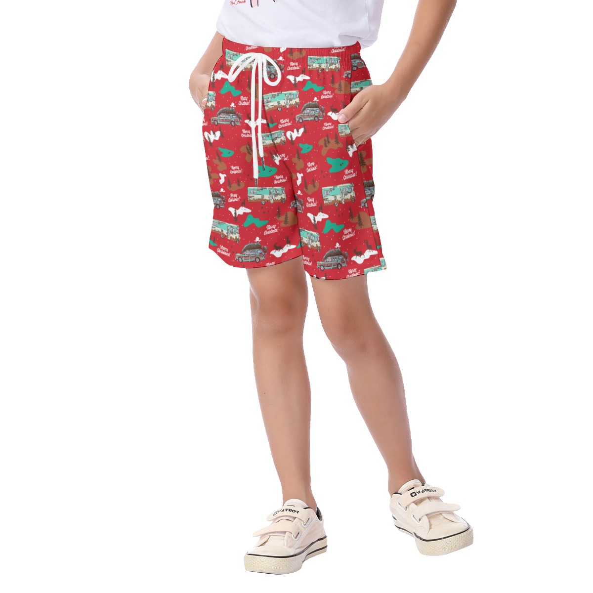 Christmas Vacation Hawaiian Beach Shorts For Kids