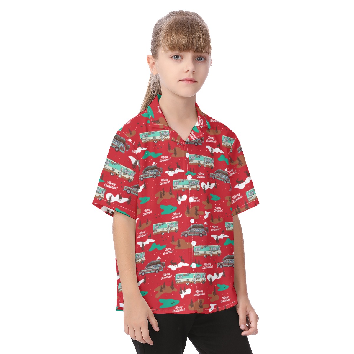National Lampoons Christmas Vacation Hawaiian Shirt For Kids