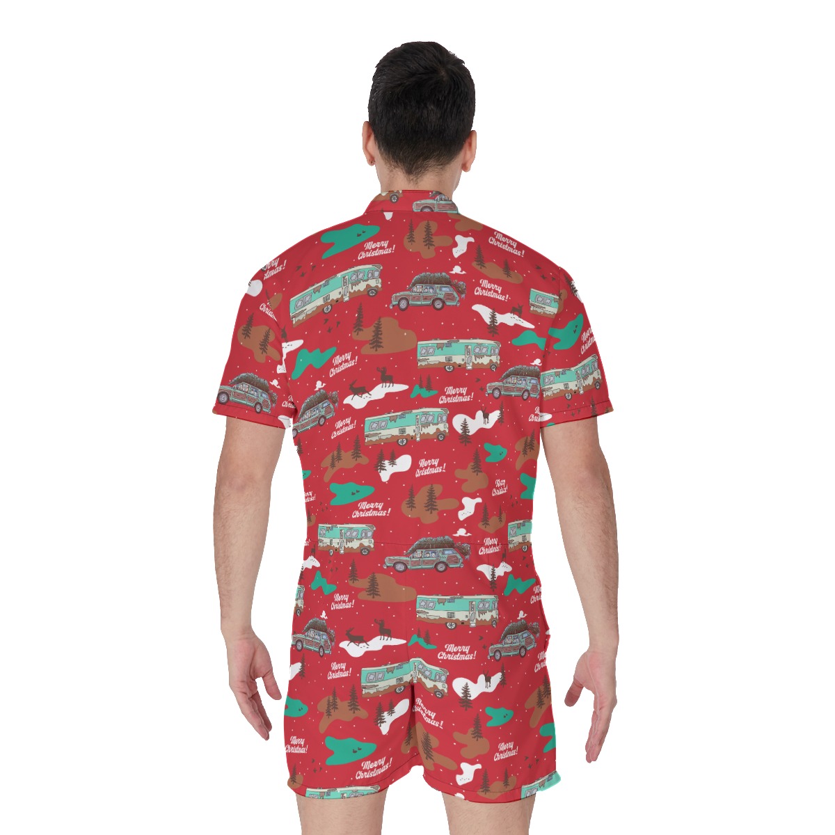 National Lampoons Christmas Hawaiian Romper For Men