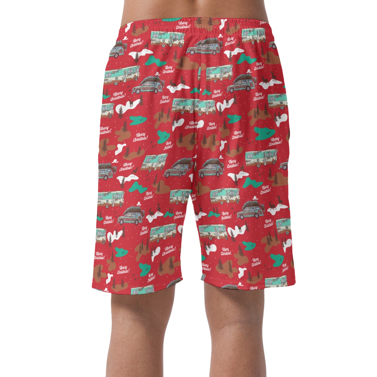 Men's National Lampoons Christmas Hawaiian Beach Shorts
