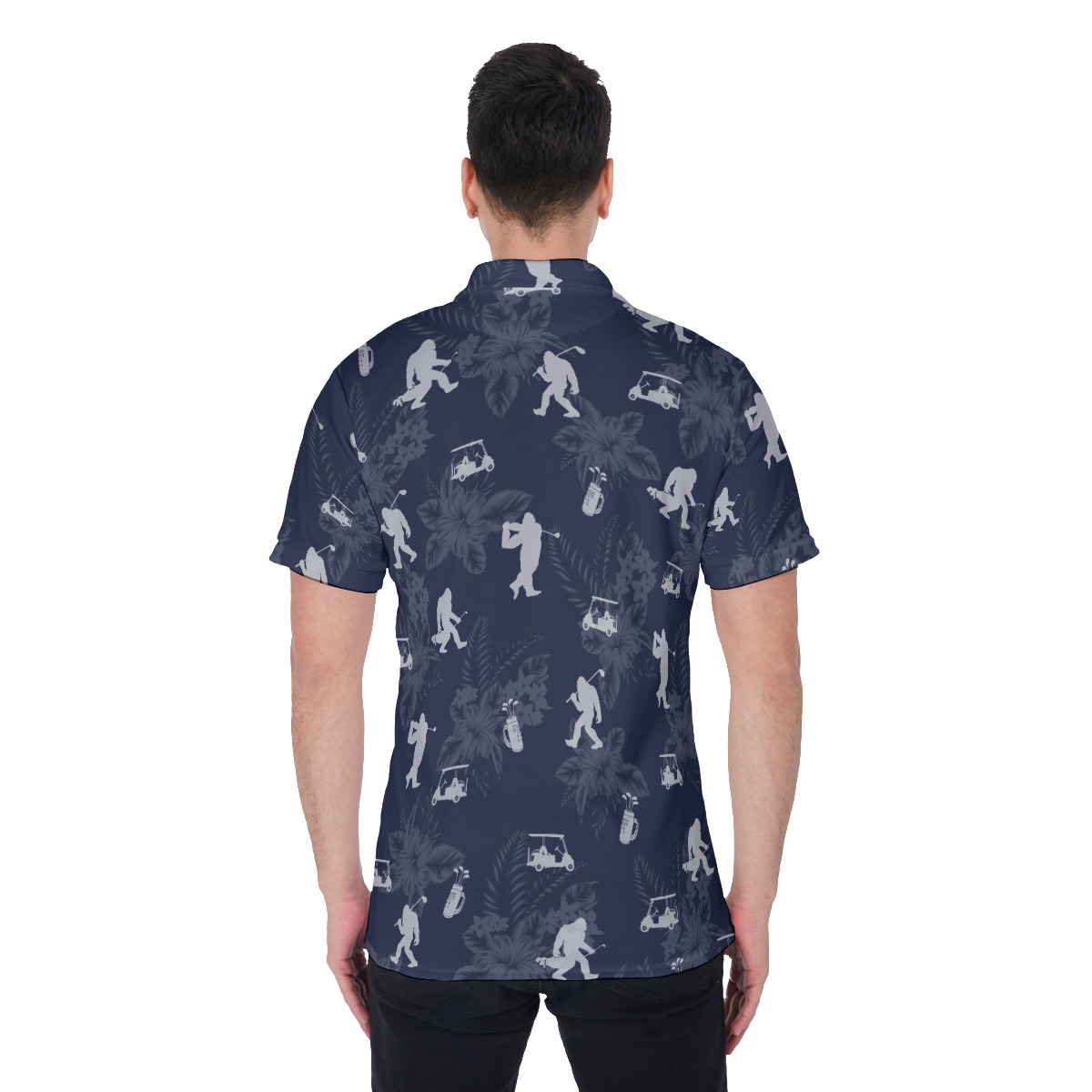 Men's Bigfoot Navy Golf Shirt