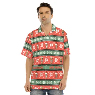 Men's Mele Kalikimaka Tiki Hawaiian Shirt