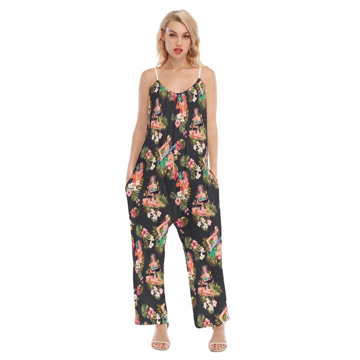 Women's Military Hula Girls Hawaiian Jumpsuit - variant image 1