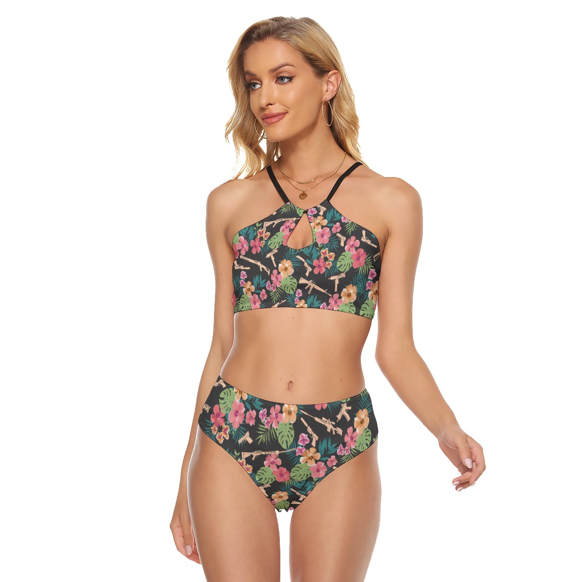 Tropical Gun Two Piece Swimsuit For Women - variant image 1