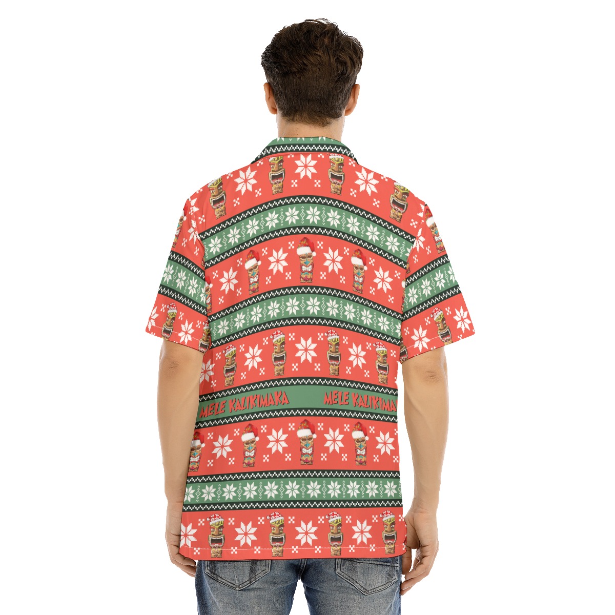 Men's Mele Kalikimaka Tiki Hawaiian Shirt
