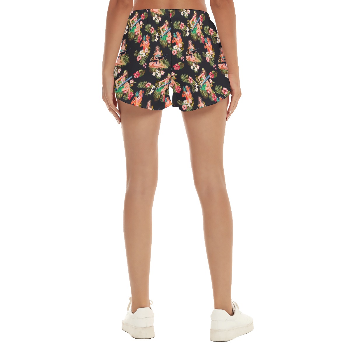 Women's Hula Girls Tactical Hawaiian Beach Shorts