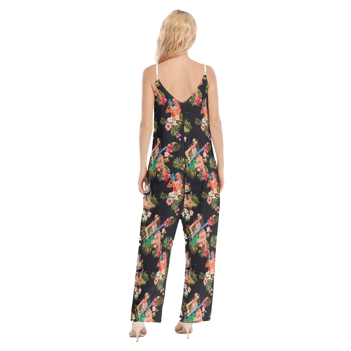 Women's Military Hula Girls Hawaiian Jumpsuit