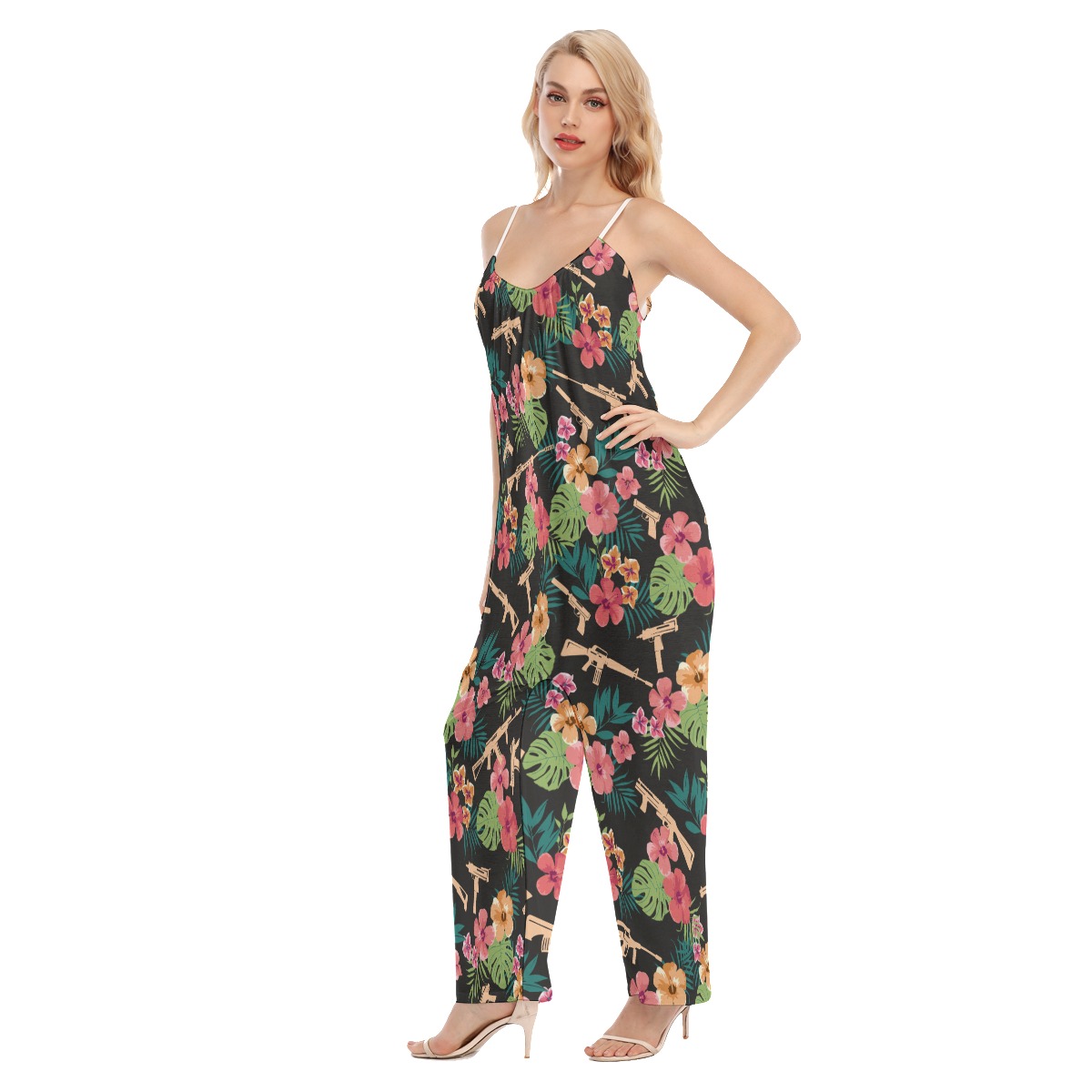 Women's Tropical Gun Hawaiian Jumpsuit
