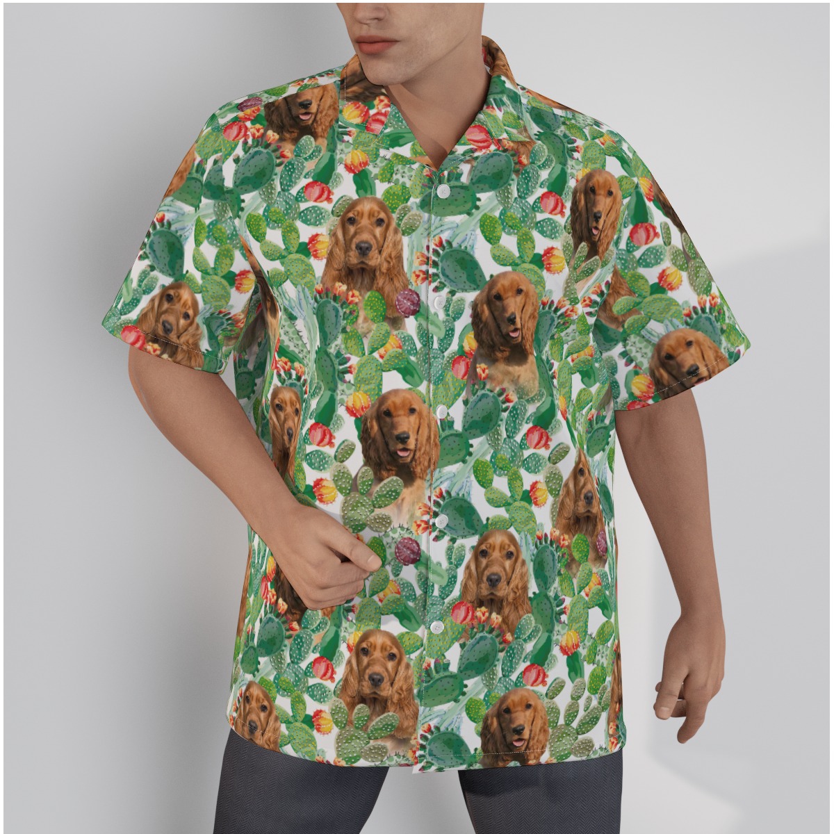 Funny Custom Hawaiian Shirt With Dog Face - variant image 1