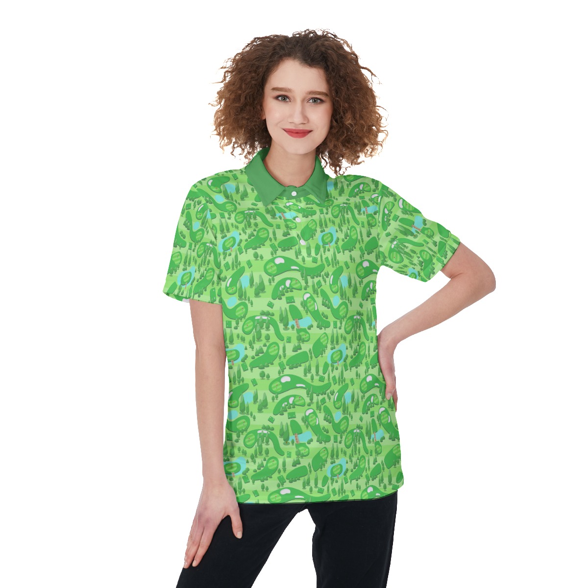 Green Golf Courses Women's Golf Shirt - variant image 1