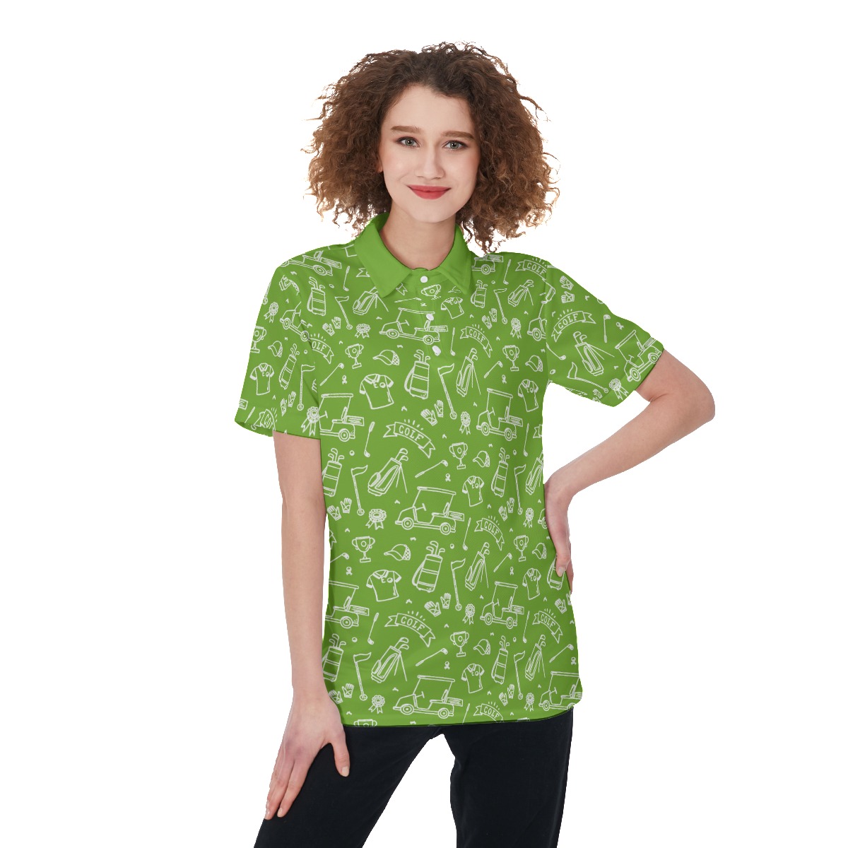 Green Ladies Golf T-Shirt - variant image 1