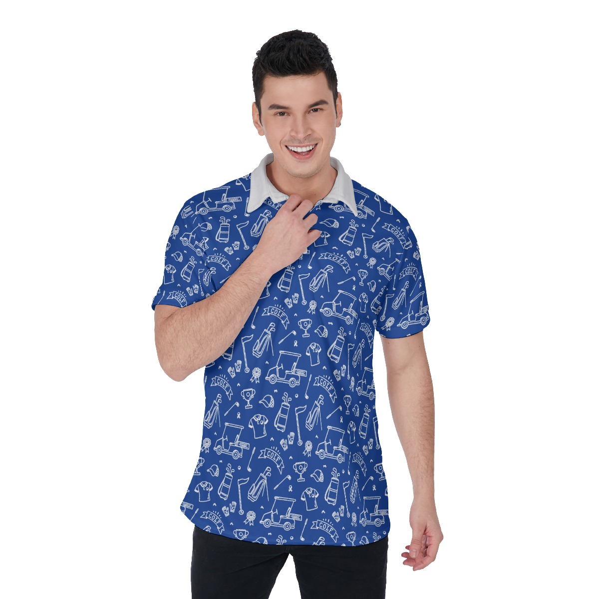 Navy Polo Shirt For Men - variant image 1