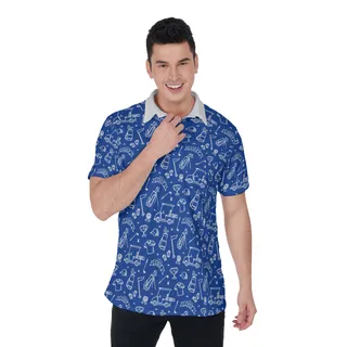 Navy Polo Shirt For Men