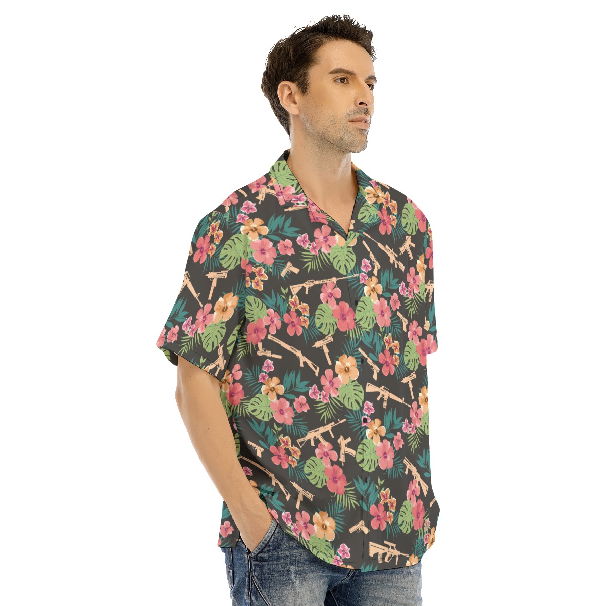 Men's Tactical Gun Hawaiian Shirt