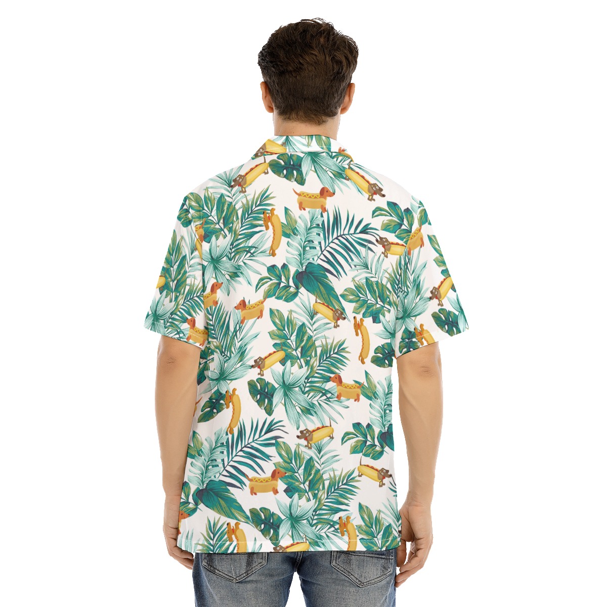 Funny Dachshund Tropical Hawaiian Shirt