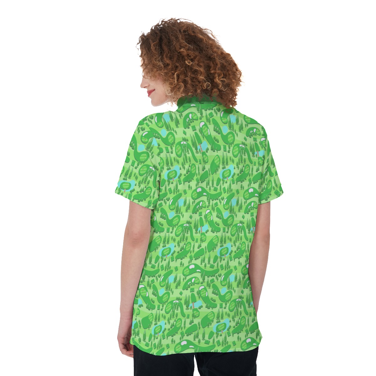 Green Golf Courses Women's Golf Shirt