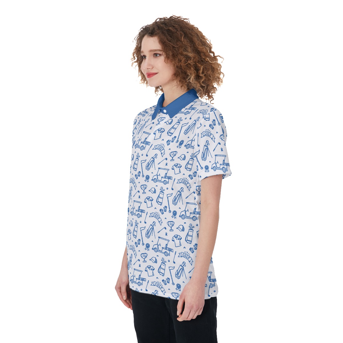 Golf Items Women's Polo Shirt