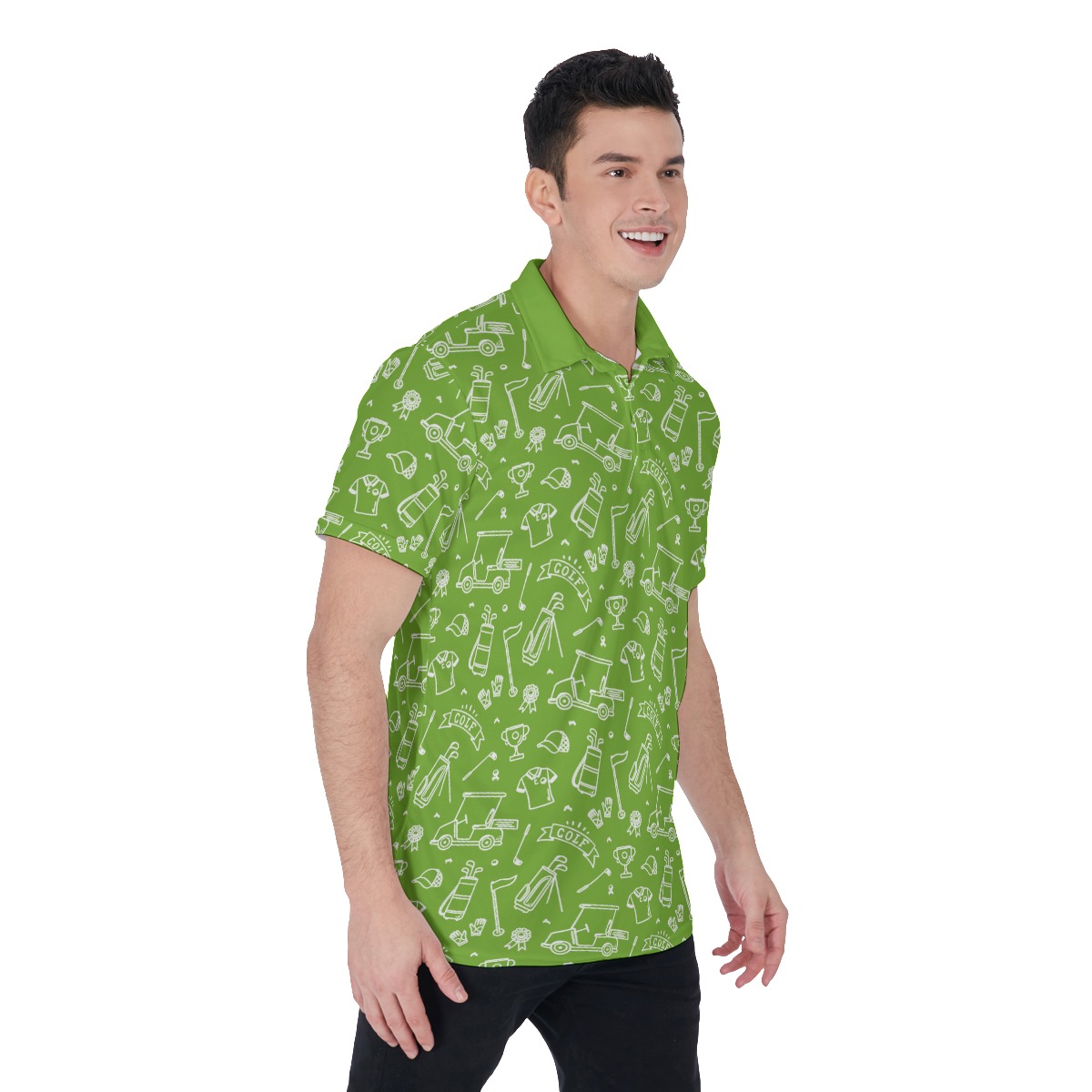 Green Golf Lover Men's Polo Shirt
