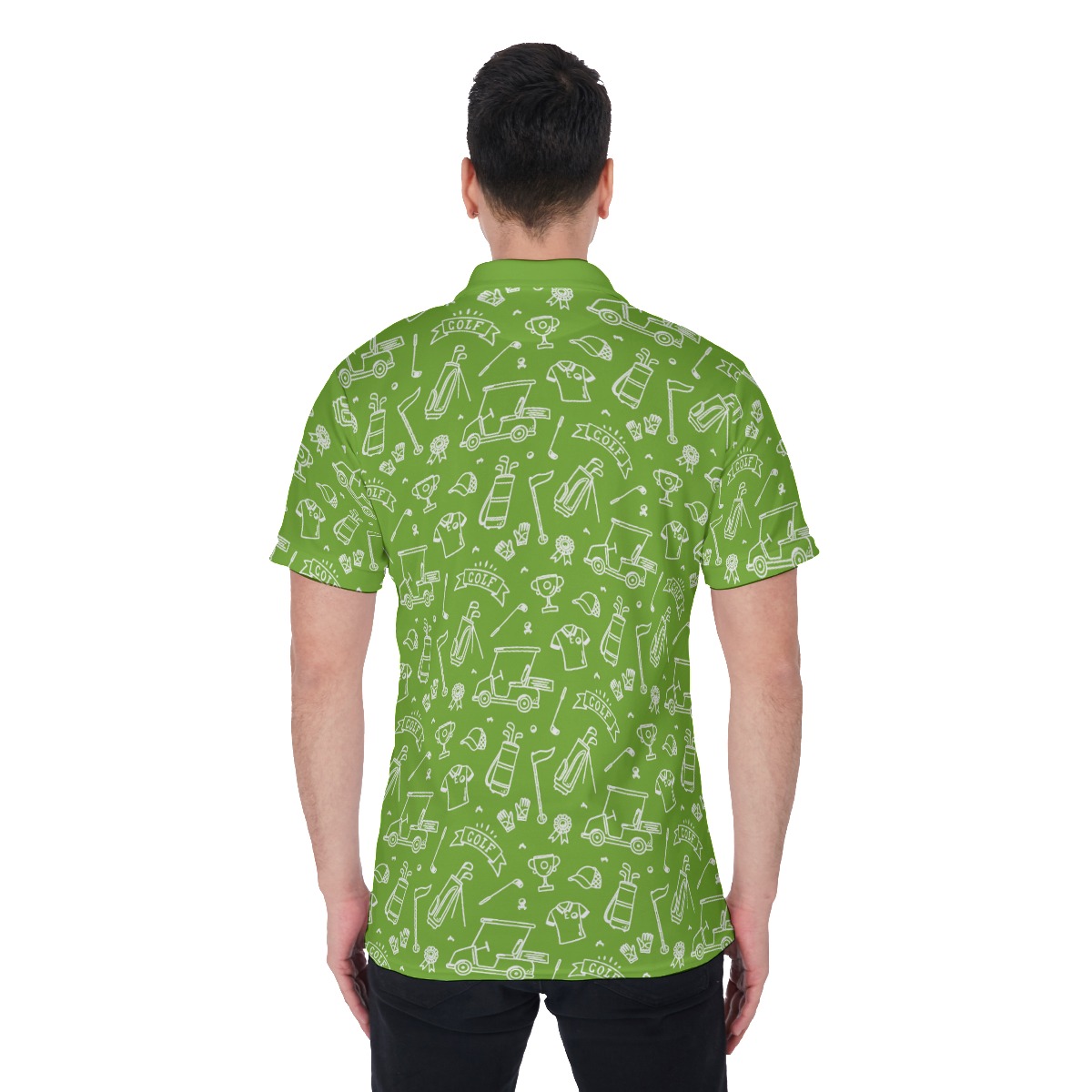 Green Golf Lover Men's Polo Shirt